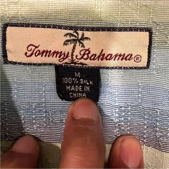 Tommy Bahama Multicolor Striped Men's Shirt - Picture 4 of 4